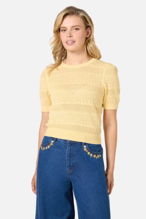 Tamsin Lacey Heart Knit Top