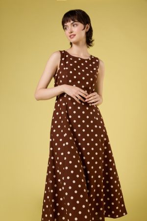 Polka Dot Midi Dress